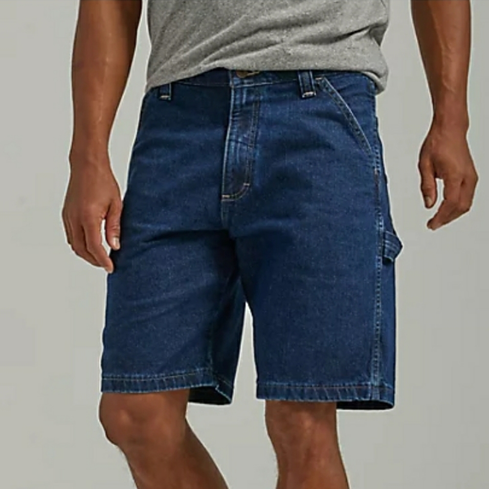 BRAND NEW! MEN'S WRANGLER® FIVE STAR PREMIUM CARPENTER SHORTS IN DARK VINTAGE